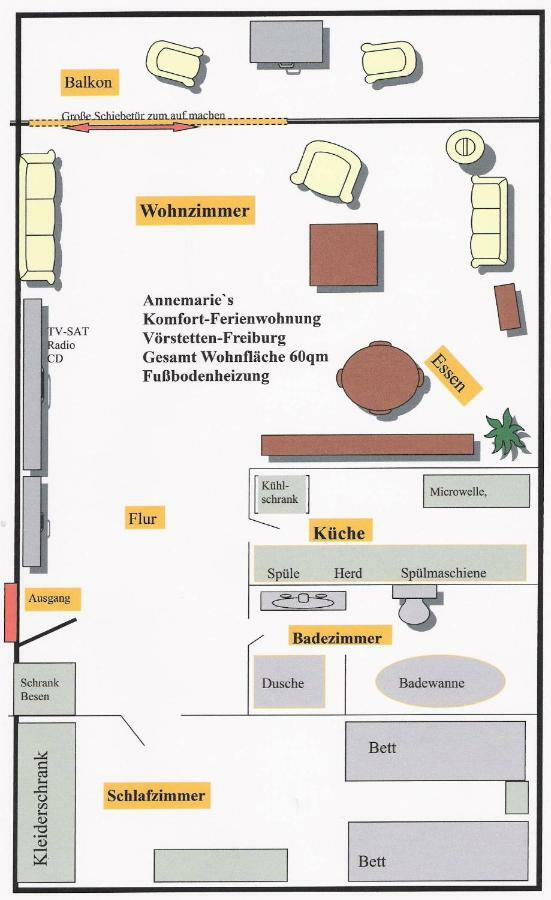 Annes Ferienwohnung Freiburg Vorstetten Екстериор снимка